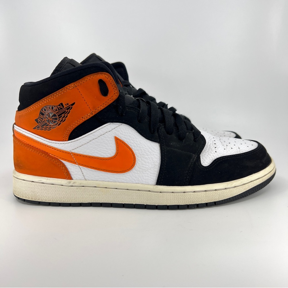 Nike Air Jordan 1 Mid Shattered Backboard Starfish Men Shoes Sneakers Size 10